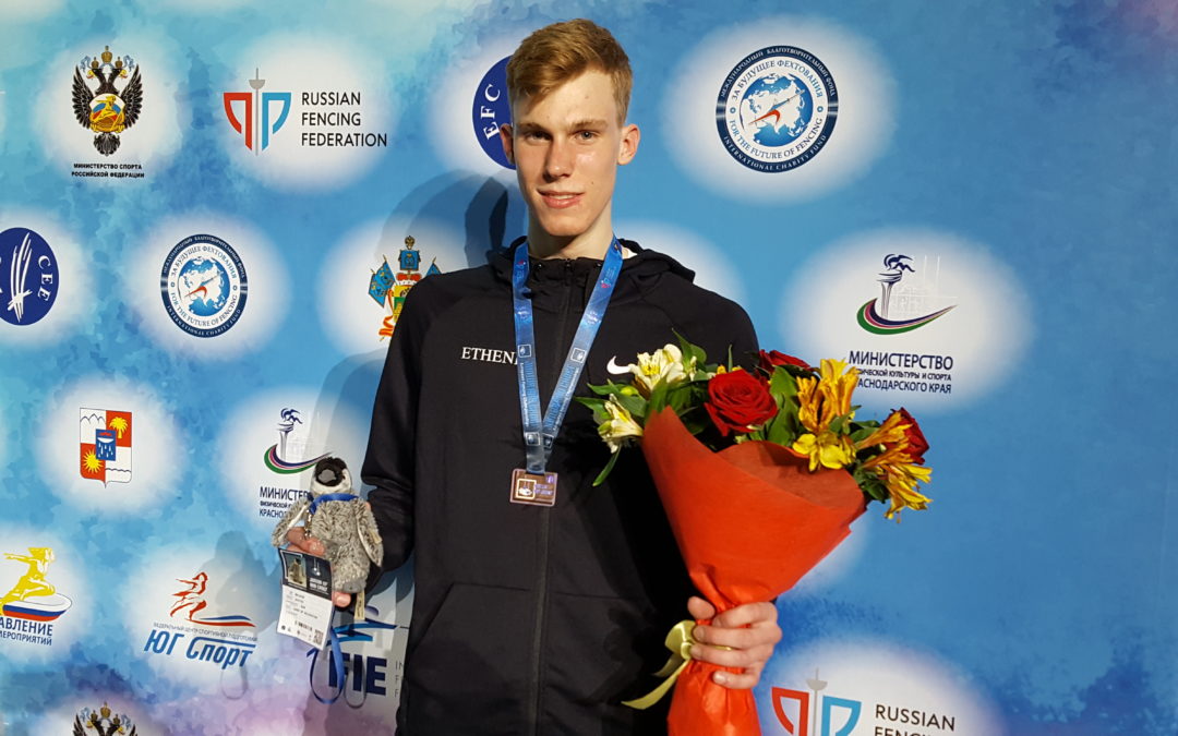 Degenfechter Paul Veltrup gewinnt in Sotchi EM-Bronze