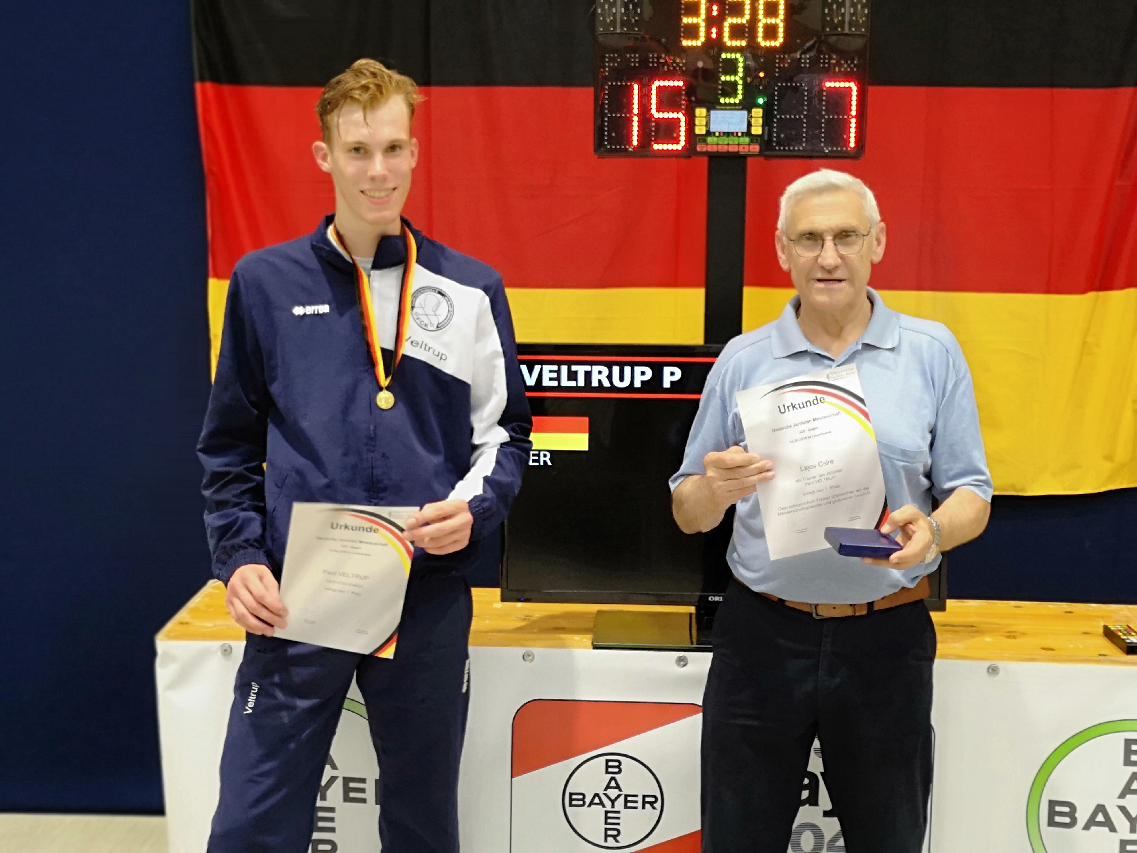 Paul Veltrup ist Deutscher Meister der U20 im Degenfechten